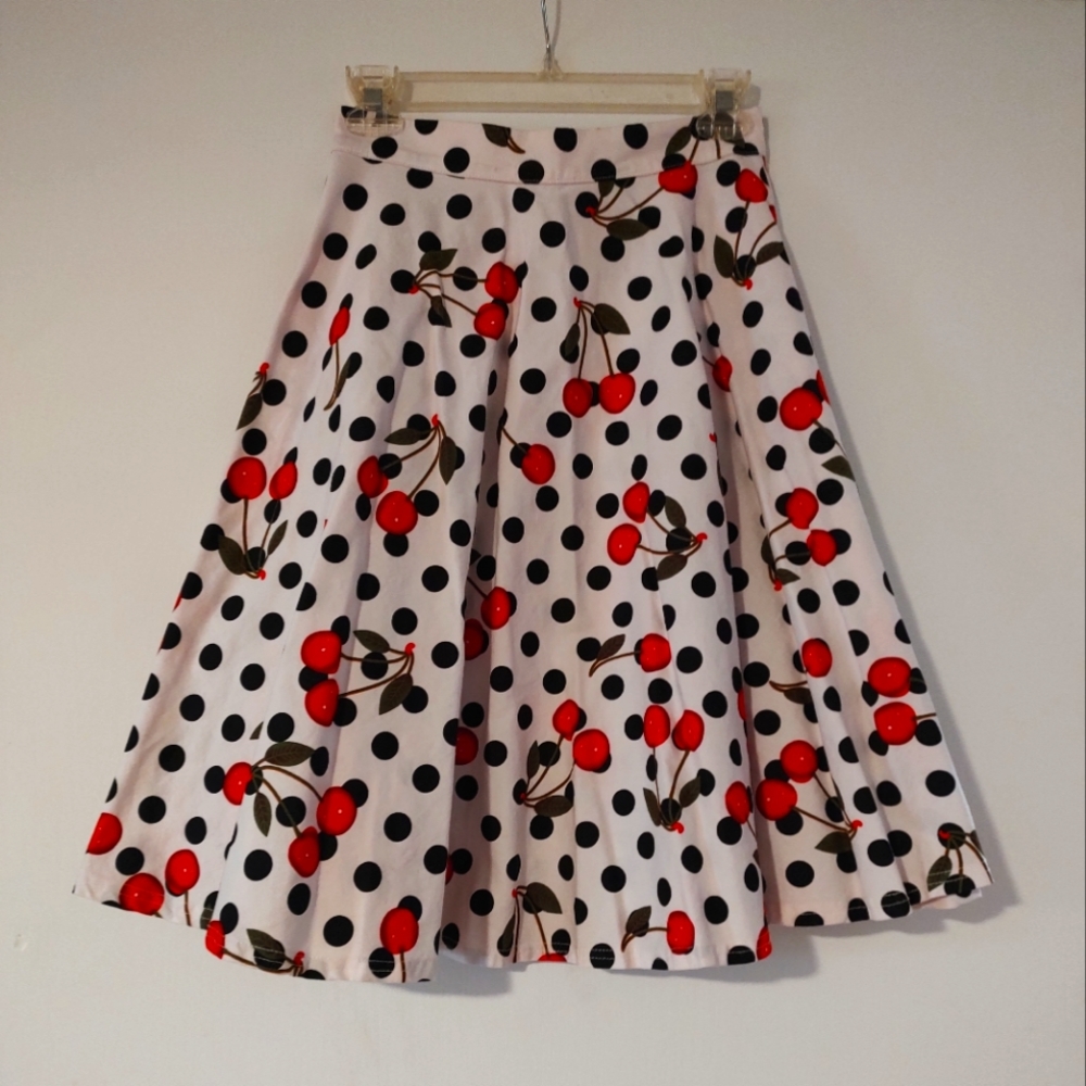 Cute polka dot and cherry skirt